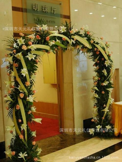 深圳婚慶鮮花拱門布置 天元禮儀策劃的浪漫藝術